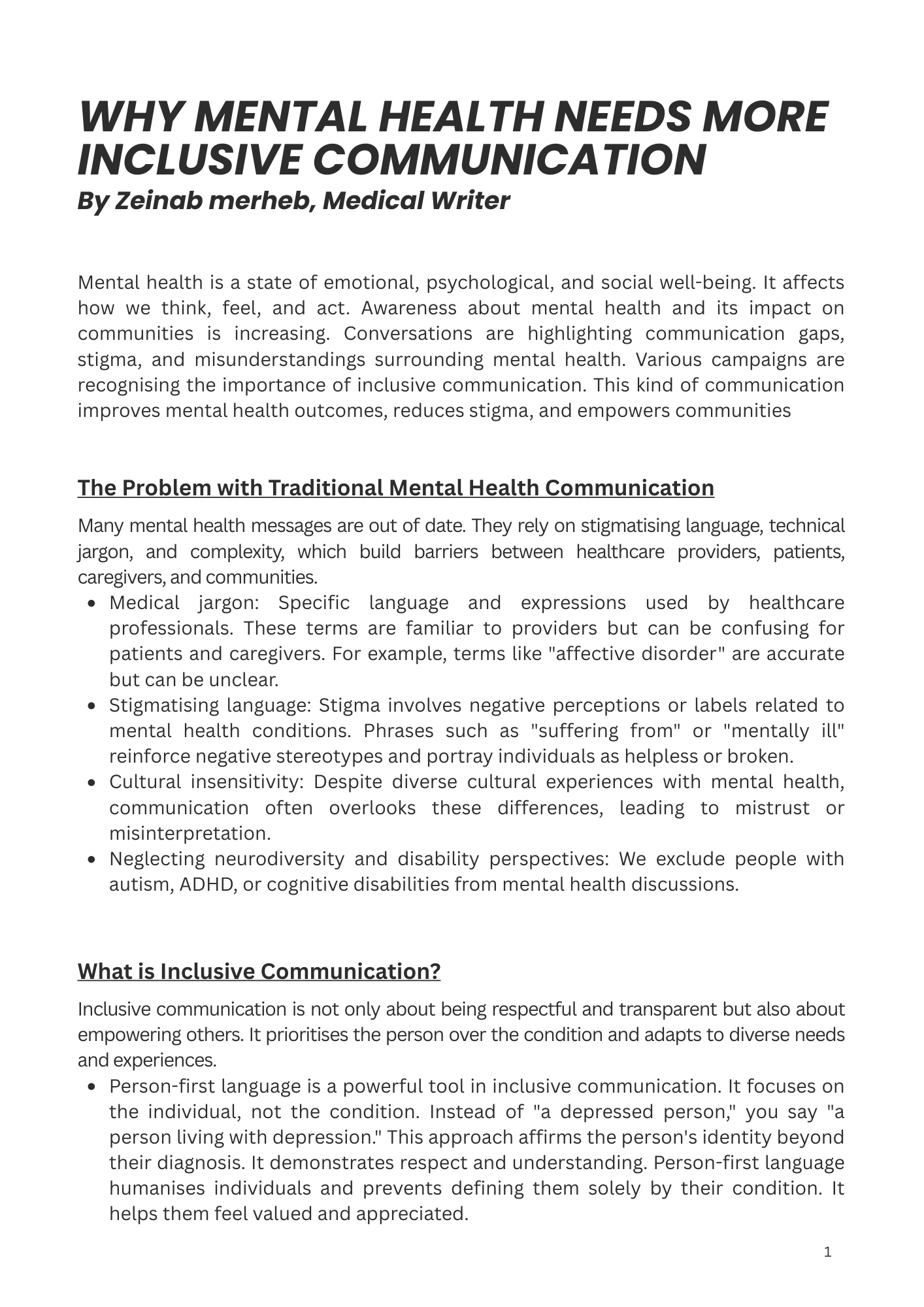 why mental health needs more inclusive communication